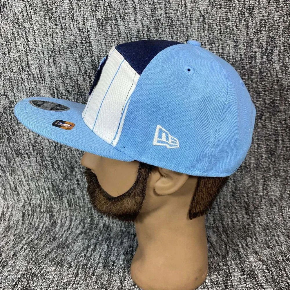 New Era Memphis Grizzlies Youth Snapback Hat Blue Pinstripe‎ NBA 9FIFTY Split